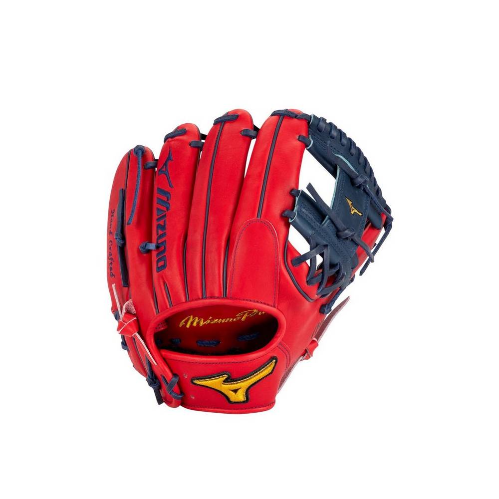 Mizuno Men's Pro Andrelton Simmons 11.5" Baseball Gloves Navy/Red (312908-OSE)